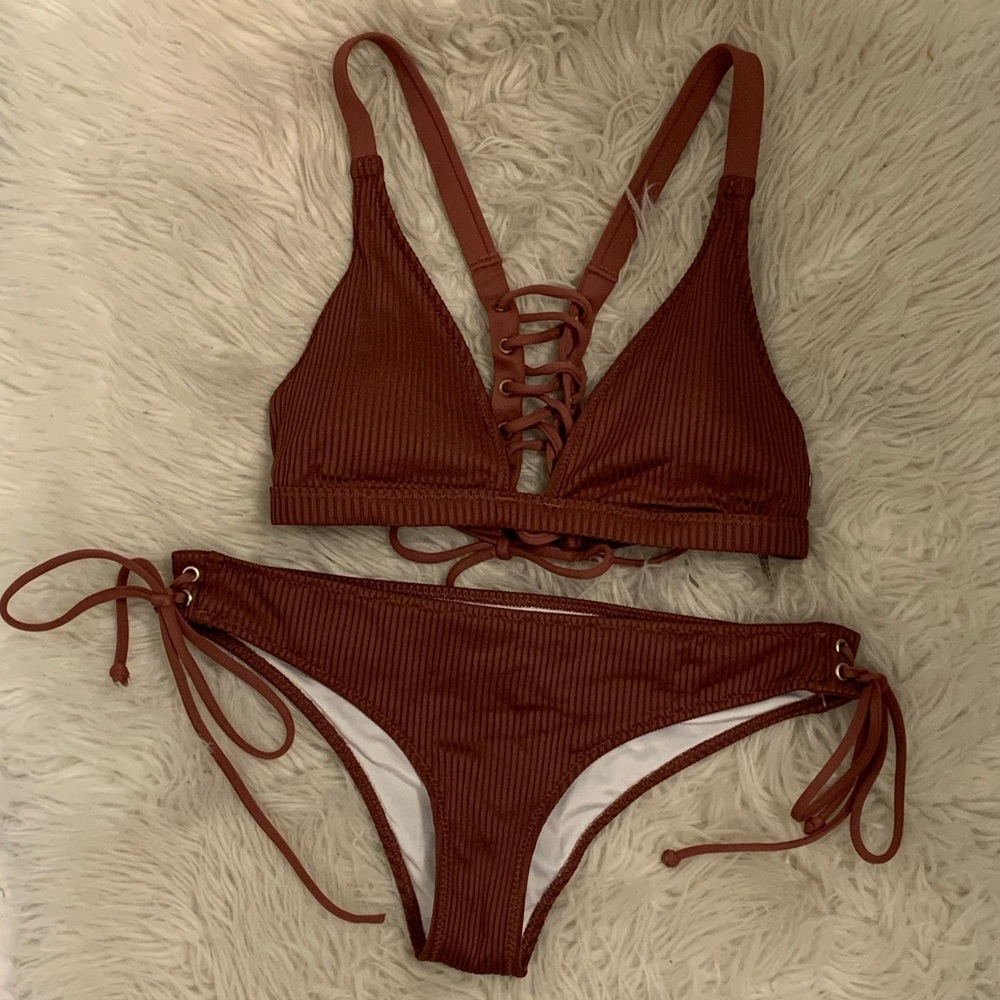 Wine colored VS PINK bikini